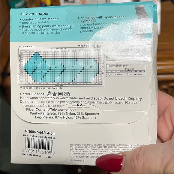 No Nonsense Great Shapes All-Over Shaper size D. Lot of 5 new - Picture 4 of 5